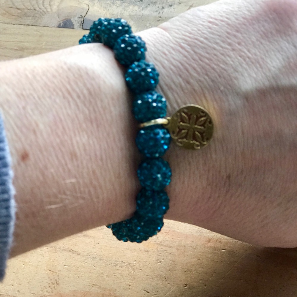 💙Aqua Rustic Cuff💙 - Picture 2 of 3